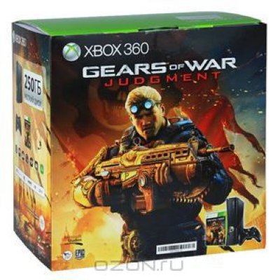   Microsoft XBox 360 250Gb + Gears of War, Halo Reach  Fable 3 +   Liv