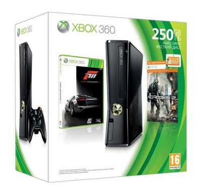   Microsoft XBox 360 E 250Gb + Kinect + Kinect Adventures + Dance Central 3 + Forza