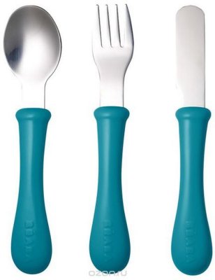 Beaba     Set of 3 Cutlery Inox  