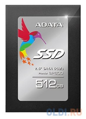   SSD 2.5" 512GB ADATA SP600 (R550/W430Mb/s, MLC, JMicron, SATA 6Gb/s) (ASP60