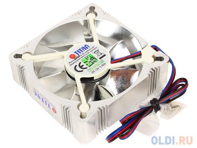  TITAN TFD-A8025L12Z(RB) Aluminum Frame Fan , 82x82x25 , z-axis, 3-PIN, 2000 10% RPM , (