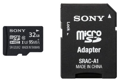   MicroSD 32Gb Sony (SR-32UX2AT) Class 10 microSDHC + 