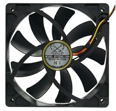   . Scythe Slip Stream 120 Fan, 120x120x25mm, 1900rpm (SY1225SL12SH)