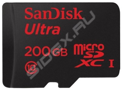   SanDisk Ultra microSDXC Class 10 UHS-I 90MB/s 200GB + SD adapter + Memory Zone Android