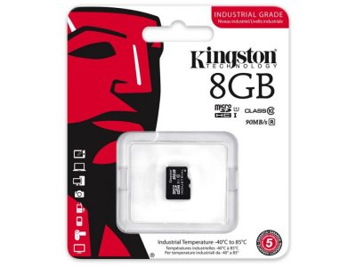   8GB - Kingston Industrial Temperature MicroSD UHS-I SDCIT/8GBSP (!)