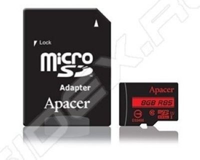   microSDHC 8GB Class10 (Apacer AP8GMCSH10U5-R) (  SD)