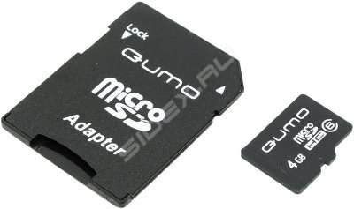   Micro SecureDigital 4Gb QUMO (QM4GMICSD) HC6