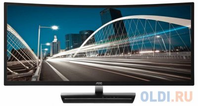  35" AOC C3583FQ/BS   MVA 2560x1080 300 cd/m^2 4 ms VGA DVI HDMI DisplayPo