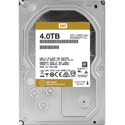   4Tb Western Digital WD4002FYYZ Gold SATA III (7200rpm, 128Mb)