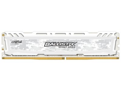   Crucial Sport LT White DDR4 DIMM 3000MHz PC4-24000 CL15 - 8Gb BLS8G4D30AESCK