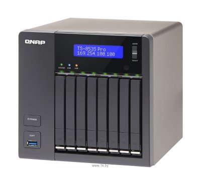  QNAP NAS Server TS-853S Pro (8x3.5"/2.5"HotSwap HDD SATA,RAID0/1/5/6/10,4xGbLAN,3xUSB3.0,2