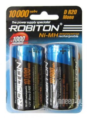  D - Robiton R20 10000 mAh Ni-MH  (2 )