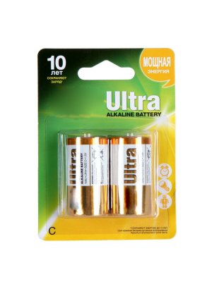  C - GP Ultra Alkaline GP14AU-2UE2 LR14 BL2 (2 )