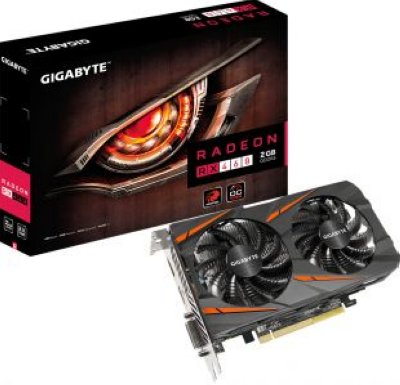  2Gb (PCI-E) GIGABYTE RX 460 WINDFORCE OC 2G GV-RX460WF2OC-2GD (RX 460, GDDR5, 128bit, DVI