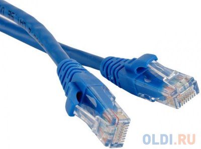 - UTP 5E  0.5  Hyperline PC-LPM-UTP-RJ45-RJ45-C5e-0.5M-LSZH-BL 