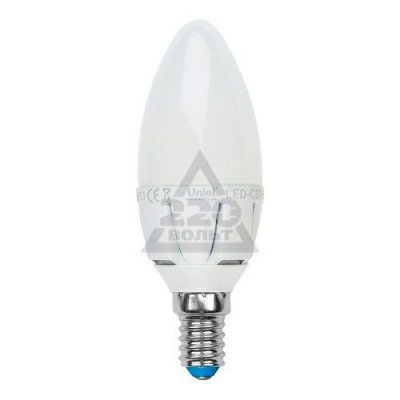    Uniel Palazzo E14 7W 3000K LED-C37-7W/WW/E14/FR PLP01WH