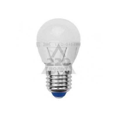    Uniel Palazzo E27 7W 3000K LED-G45-7W/WW/E27/FR PLP01WH