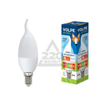    Volpe Optima E14 6W 4500K LED-G45-6W/NW/E14/FR/O