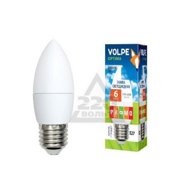    Volpe Optima E27 6W 4500K LED-G45-6W/NW/E27/FR/O