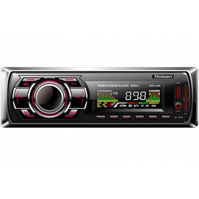  Rolsen RCR-124R  USB MP3 FM SD MMC 1DIN 4x45  