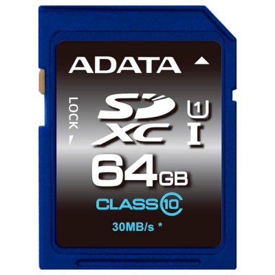   SDHC ADATA ASDX64GUICL10-R