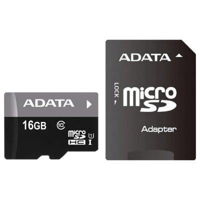   SDHC Micro ADATA AUSDH16GUICL10-RA1