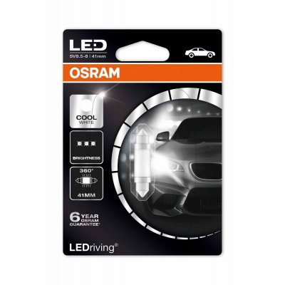   OSRAM LED  5W 41mm Premium Cool White 12V 1W 6000K, 1 , 6499CW-01B