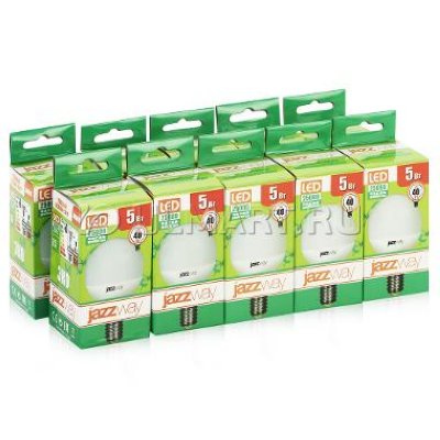   10  Jazzway PLED- ECO-G45 5w E14 3000K 400Lm 230V/50Hz