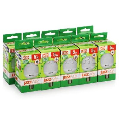   10  Jazzway PLED- ECO-G45 5w E14 4000K 400Lm 230V/50Hz