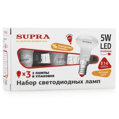   3  Supra PROMO SL-LED-PR-R39-5W/3000/E14-set