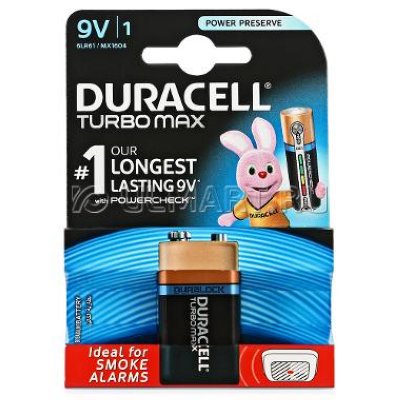  "" (6LR61/6LF22) 1 . Duracell TurboMAX 