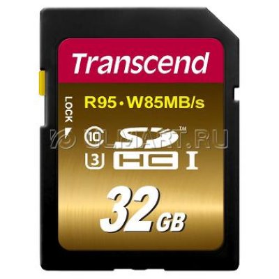   SDHC 32  Class 10 UHS-I U3 95R/85W Transcend Ultimate