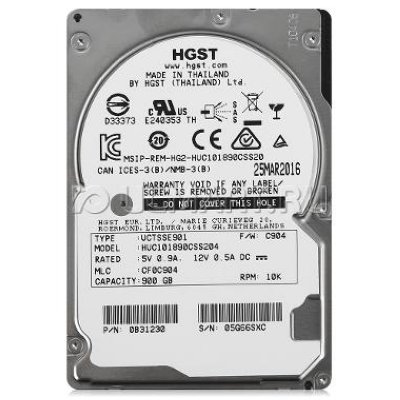 900Gb,    Hitachi SAS 2.5" 900GB 10000RPM 128MB C10K1800 0B31230