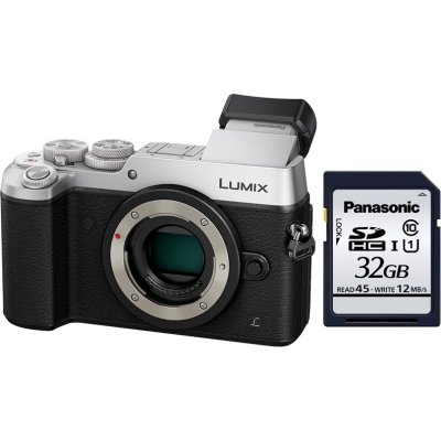   Panasonic DMC-GX8EE-S+  DMW-BLC12E +  RP-SDRC32GAK