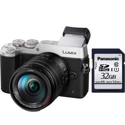   Panasonic DMC-GX8HEE-S+  DMW-BLC12E +  RP-SDRC32GAK