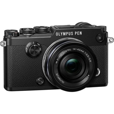   Olympus PEN-F Pancake Zoom Kit (PEN-F body black + EZ-M1442EZ black)