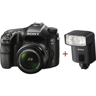    Sony Alpha SLT-A68 Kit 18-55 +  HVL-F32M