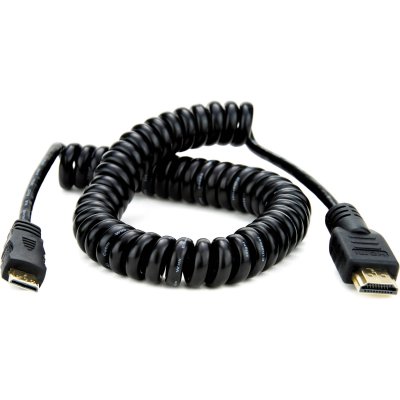   Atomos  HDMI-HDMI, 50 , Full to Mini HDMI Coiled Cable 50cm