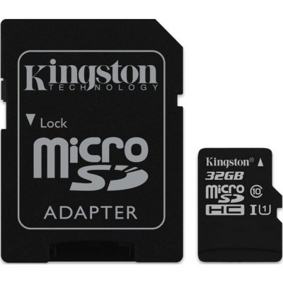   Kingston microSDHC 32Gb Class 10 UHS-I + ADP (45/10 Mb/s) SDC10G2/32GB