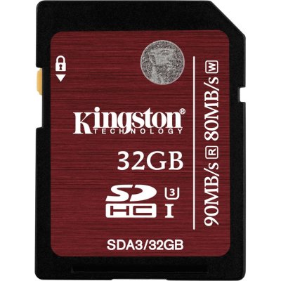   Kingston SDXC 32Gb Class 10 UHS-I U3 (90/80 MB/s)