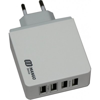    Mango Device Family-Sized USB charger 4xUSB, 5.4A, 