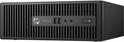   HP ProDesk 400 G3 SFF i3 6100/4Gb/500Gb 7.2k/HDG/DVDRW/W10ProdwnW7Pro64/kb/m/black