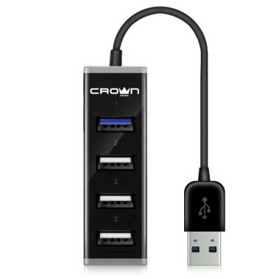 USB  Crown Micro CMU3-07 USB 3.0 Aluminium