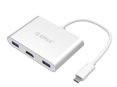  USB Orico HDMIx1, USB Type-Cx1, USB Type-Ax3 RCH3A-SV Silver