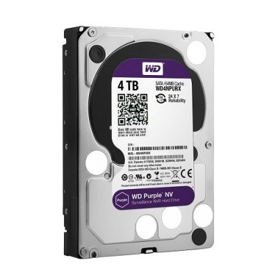   Western Digital 3.5" 4.0Tb SATA III, 64 Mb, 5400 rpm WD Purple WD4NPURX