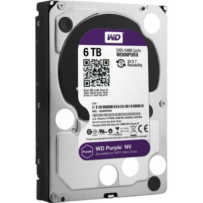   Western Digital Purple NV 3.5" 6.0Tb SATA III, 64 Mb, IntelliPower WD6NPURX