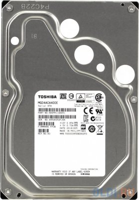   3.5" SATA3 4.0  Toshiba , 7200rpm 128mb ( MG04ACA400E ) OEM