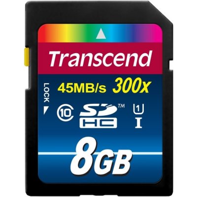   TRANSCEND Premium microSDHC 8Gb Class 10 UHS-I 400x (TS8GUSDCU1)