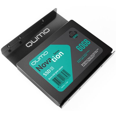  2.5" 60Gb QUMO Novation MM QMM-60GSU, 7 mm, R/W 508/89, + adapter, Retail