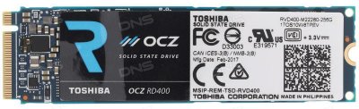  M.2 256Gb Toshiba OCZ RVD400-M22280-256G-A, PCI-E 3.1 x4, R2600 - W1150 Mb/s, 210000 IOPS, 